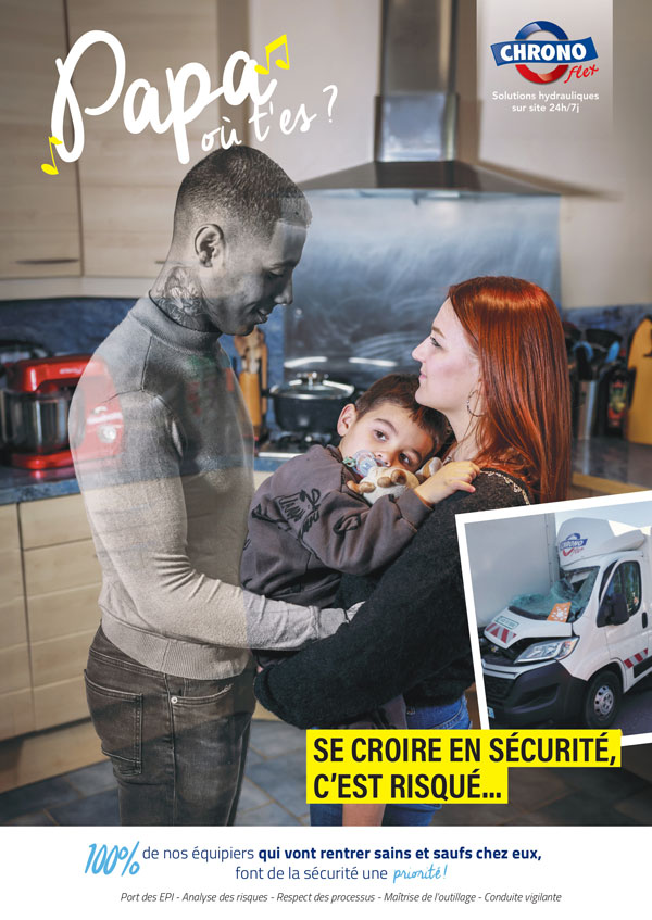 Affiche campagne de sécurité CHRONO Flex 3